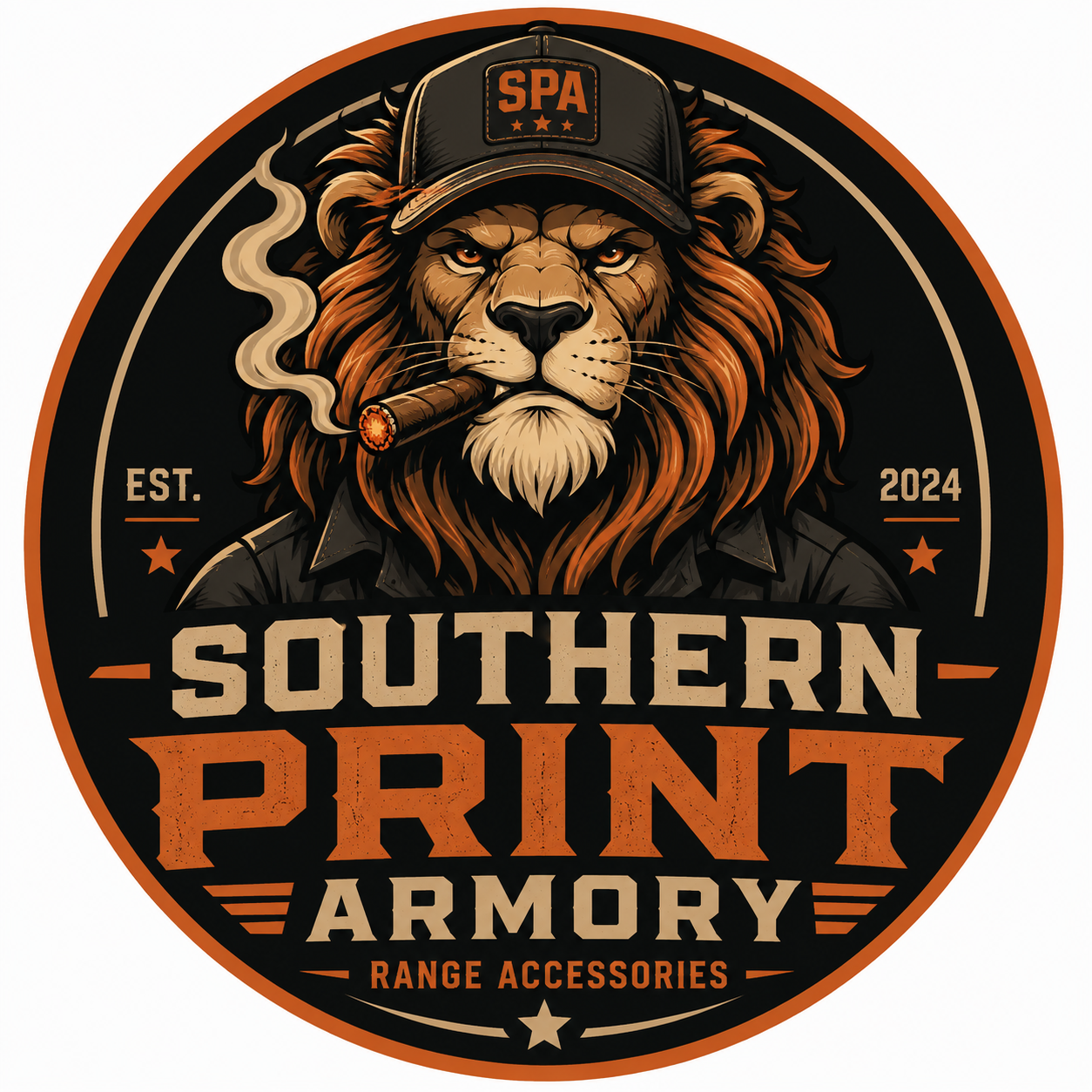 Southern Print Armory lion emblem